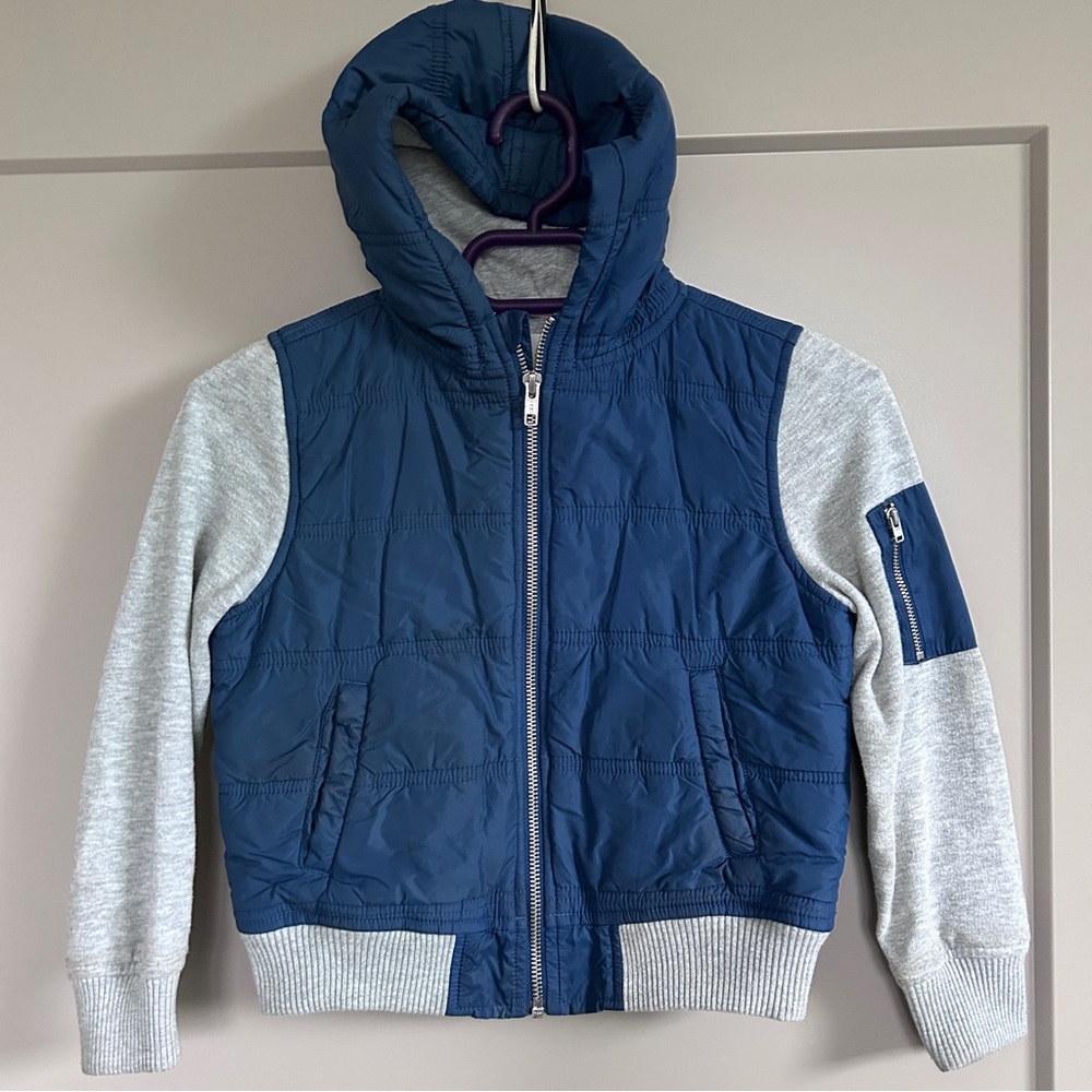 Tucker + Tate kids Navy and Gray Zip-Up Jacket Hoodie
